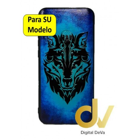 Psmart Z Huawei Funda Dibujo 5D Lobo Azul
