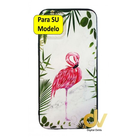 iPhone 12 Pro Max Funda Dibujo 5D Flamenco