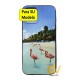 iPhone 12 Pro Max Funda Dibujo 5D Flamencos en Playa