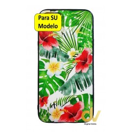 Y5P / Y5 Plus 2020 Huawei Funda Dibujo 5D Flores Tropical