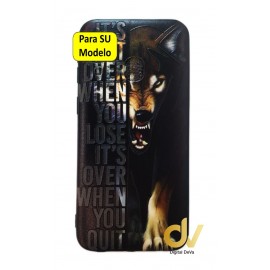 Y7 2019 Huawei Funda Dibujo 5D Lobo