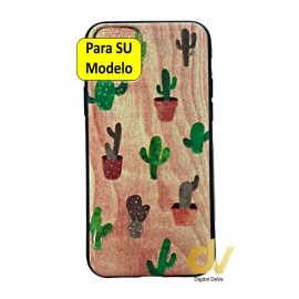 iPhone X / XS Funda Dibujo 5D Cactus
