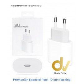 Enchufe PD 20w Pack 10pcs a 2.5€