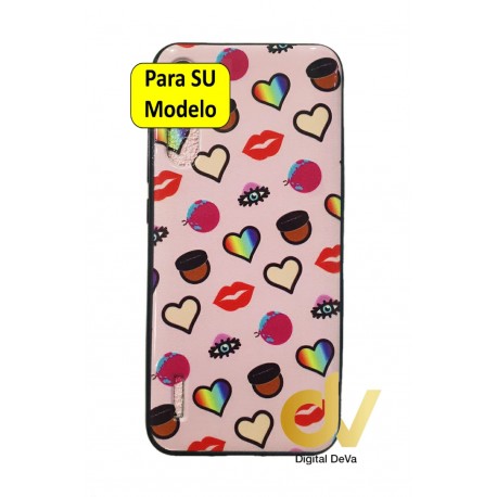 iPhone X / XS Funda Dibujo 5D Besos y Corazones