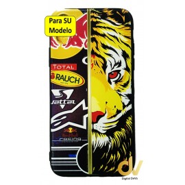  A8 2018 Samsung Funda Dibujo 5D Tigre Rauch