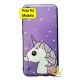 J4 Plus Samsung Funda Dibujo 5D Unicornio