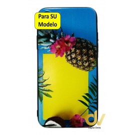J6 Plus Samsung Funda Dibujo 5D Piña & Coco