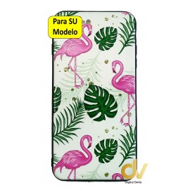 iPhone XR Funda Dibujo 5D Flamencos 