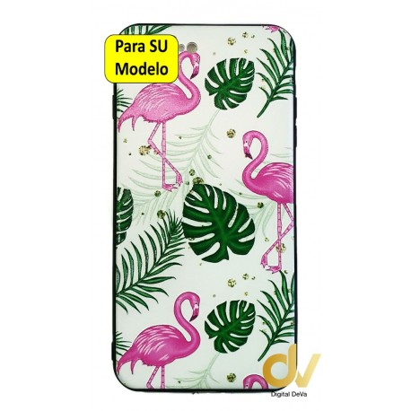A01 Samsung Funda Dibujo 5D Flamencos