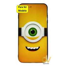 J6 Plus Samsung Funda Dibujo 5D Muñeco Sonriente
