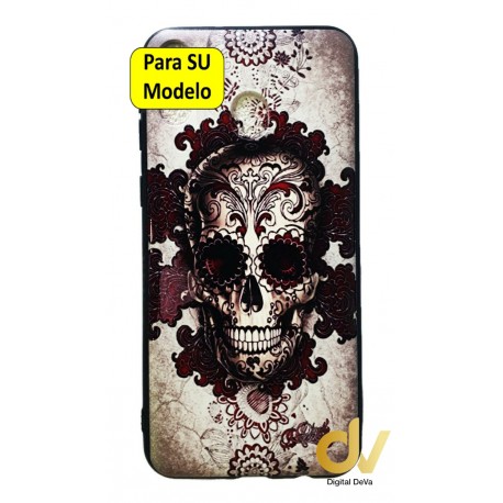 J6 Plus Samsung Funda Dibujo 5D Calavera