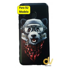 J6 Plus Samsung Funda Dibujo 5D Wolf