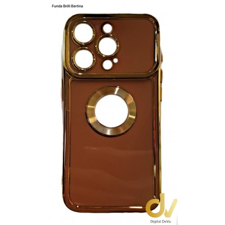 iPhone 15 Max / Plus Funda Brilli Bertina Marrón