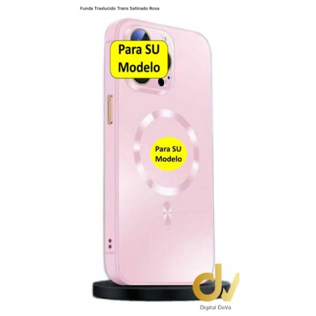 iPhone 14 Pro Max Funda Translucido Satinado Titanium Rosa