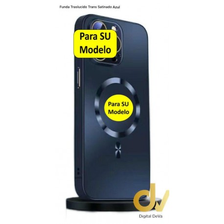 iPhone 14 Pro Funda Translucido Satinado Titanium Azul
