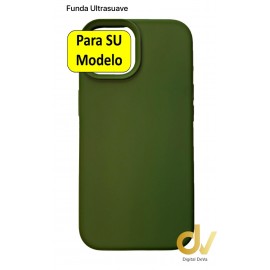 iPhone 14 6.1 Pro Funda Ultra Suave Verde Oliva