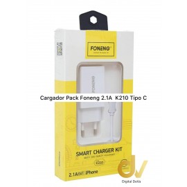 Cargador Pack Foneng 2.1A K210 Tipo C