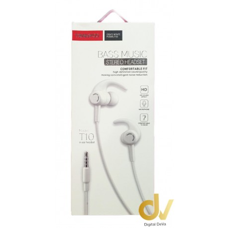 Auricular Manos Libres Jack 3.5mm Sports T10 Negro Tranyoo