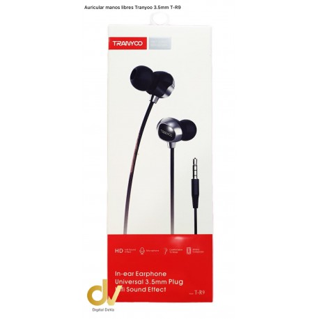 Auricular Manos Libres Jack 3.5mm R9 Tranyoo