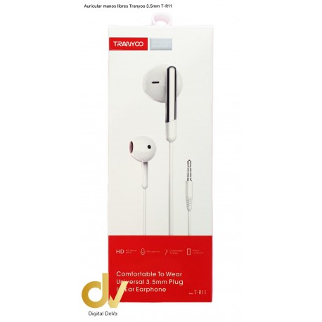 Auricular Manos Libres Jack 3.5mm R11 Tranyoo