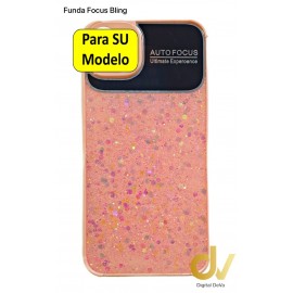 iPhone 15 Pro Funda Focus Bling Rosa