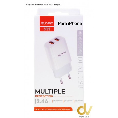 Cargador Premium Para iPhone Pack SP23 Sunpin