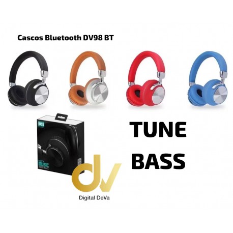 Cascos Bluetooth DV98 BT Rojo