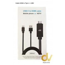 Cable HDMI a Tipo C + USB