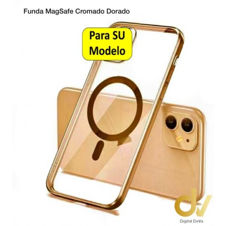 iPhone 14 6.1 Funda MagSafe Cromado Dorado