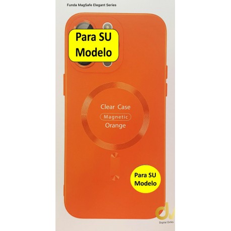 iPhone 14 Pro Funda Magsafe Elegant Series Naranja