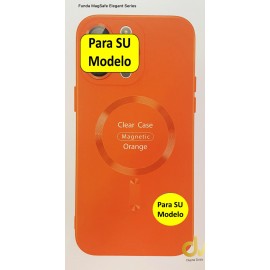 iPhone 14 Max / Plus Funda Magsafe Elegant Series Naranja
