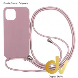 iPhone 13 Funda Colgante Con Cordón Rosa Palo