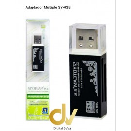 Adaptador Múltiple SY-638 Negro