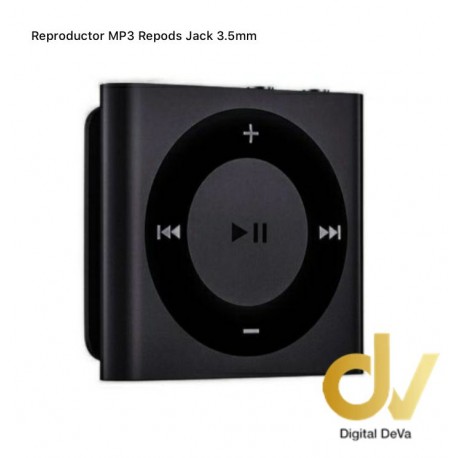 Reproductor MP3 Repods Jack 3.5mm Negro