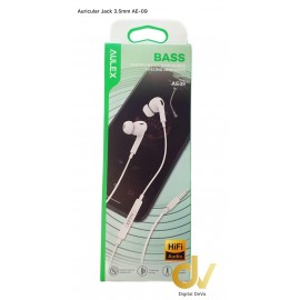 Auricular Jack 3.5 mm AE-09 Blanco