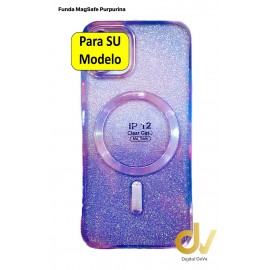 iPhone 15 Funda MagSafe Purpurina Lila