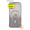 iPhone 14 Funda MagSafe Purpurina Plata