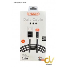 Cable De Datos 2mts Tipo C DK-A18 Plata