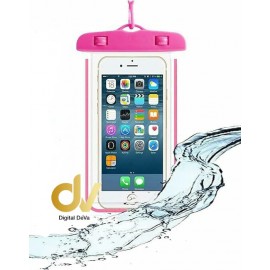 Universal Funda Luminoso Impermeable Rosa