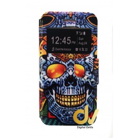 Universal 5.0 Funda Libro Dibujo Calavera