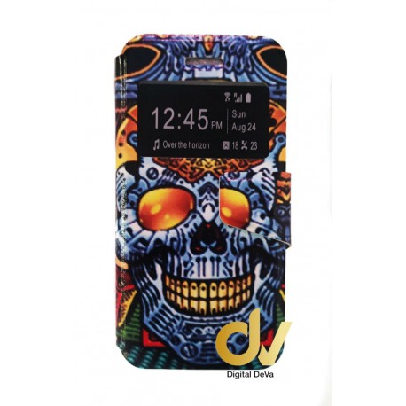 Universal 5.0 Funda Libro Dibujo Calavera