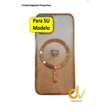 iPhone 16 Funda MagSafe Purpurina Dorado