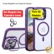 iPhone 15 Max / Plus Funda Magsafe Con Soporte Camara Lila