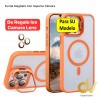 iPhone 14 Pro Funda Magsafe Con Soporte Camara Naranja