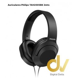 Cascos Philips TAH2005BK De Cable 2mts Negro