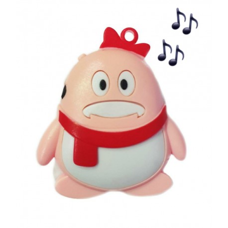 MP3 Muñeco Pinguino Rosa