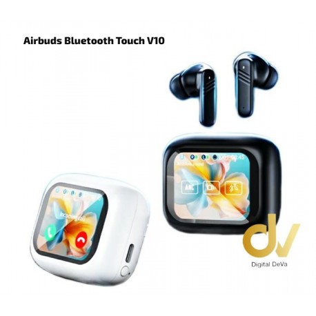 Airbuds Bluetooth Touch V10 Negro