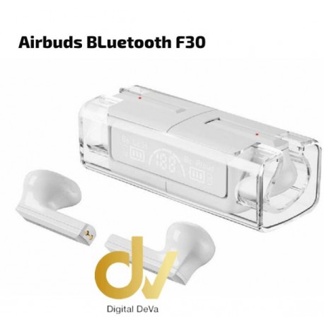 Airbuds Bluetooth F30 Blanco