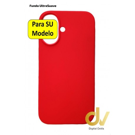 iPhone 16 Plus Funda Ultra Suave Rojo