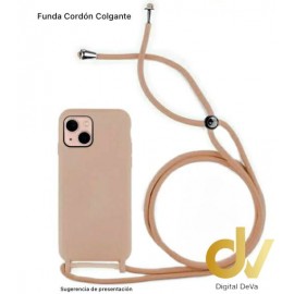 iPhone 16 Funda Cordón Colgante Rosa Palo